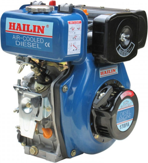 Hailin HL178FAE G1 Κινητήρας Πετρελαίου 306cc 6hp Μέγιστων Στροφών 3000rpm με Κώνο και Μίζα (Ρεζερβουάρ 3.5lt)