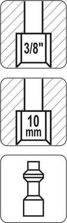 Yato YT-2404 Connector 3/8"x1/4"