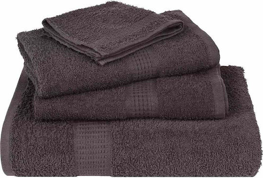 vidaXL Set 10 Hotel Pool and Beach Towels 200x80 cm Charcoal