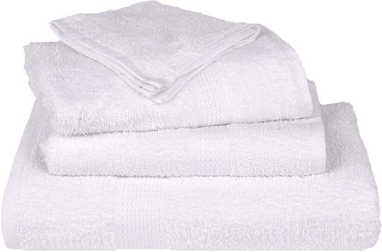 vidaXL Set 50 Hotel Washcloth Towels 30x30 cm 360gsm White