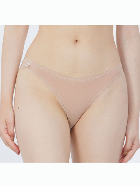 Βαμβακερά Women's Slip 3Pack Black-White-Beige