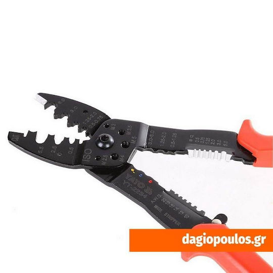 Yato Πρέσα Ακροδεκτών Διατομής 0.5 - 6mm² με Απογυμνωτή (Μήκος 250mm)