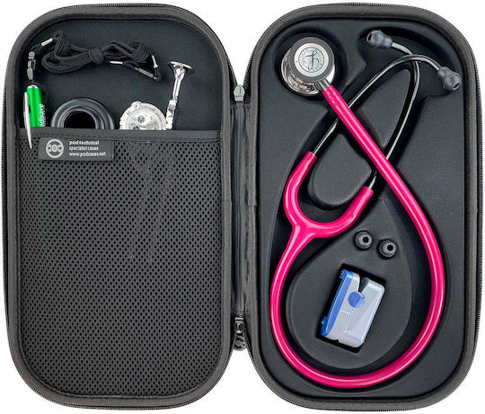 Pod Technical Stethoscope Accessories Carrying Case for Stethoscope Cardiopod II All Black