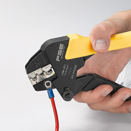 FSE VSB-30J Πρέσα Ακροδεκτών Διατομής 0.5 - 6mm² με Μόνωση