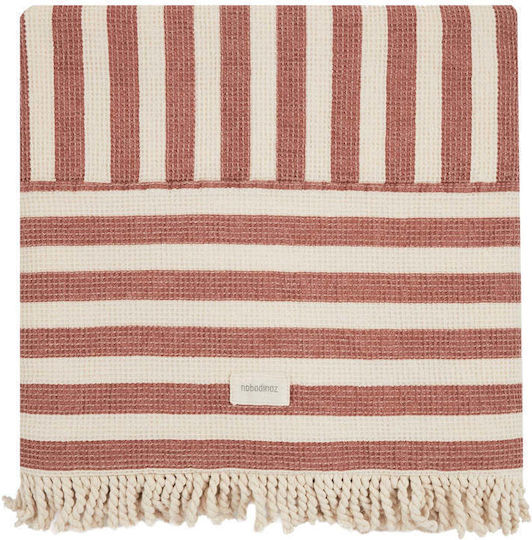 Nobodinoz Beach Towel Cotton Red