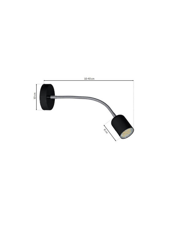 Eko Light Modern Lumină de Perete cu Soclu GU10 Negru