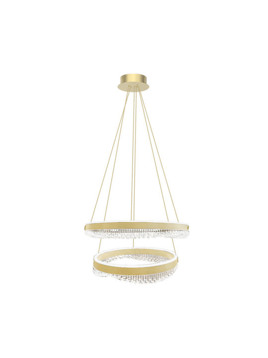 Eko Light Висящо Осветително Тяло Златист 60x60см.
