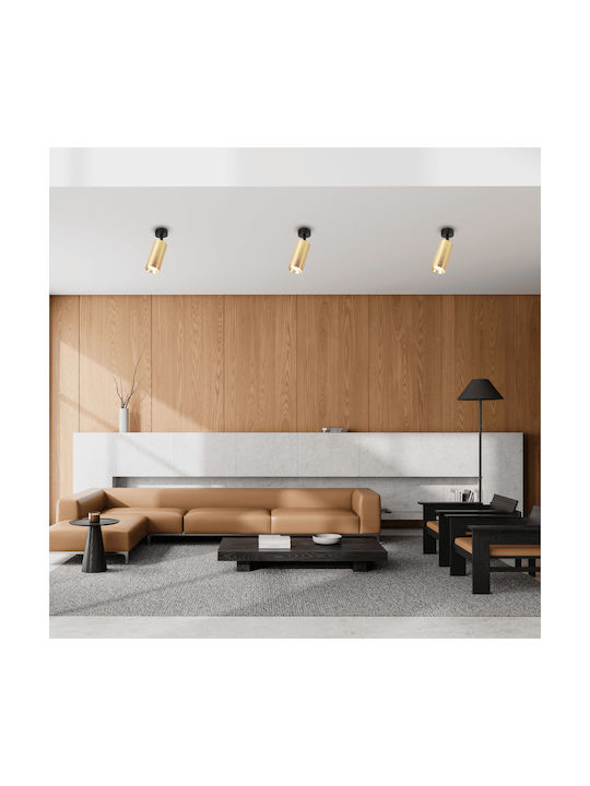 Eko Light Einzel Spot mit Fassung GU10 in Gold Farbe