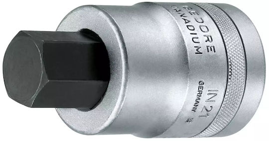 Gedore Bit-Stecknuss mit Inbusschlüssel-Bit und Antriebsvierkant 1'' Größe H27x90mm 1Stück 6200680