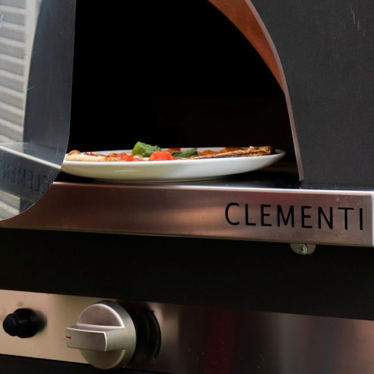 Clementi Gold Gas Pizza Oven Wood Traditional