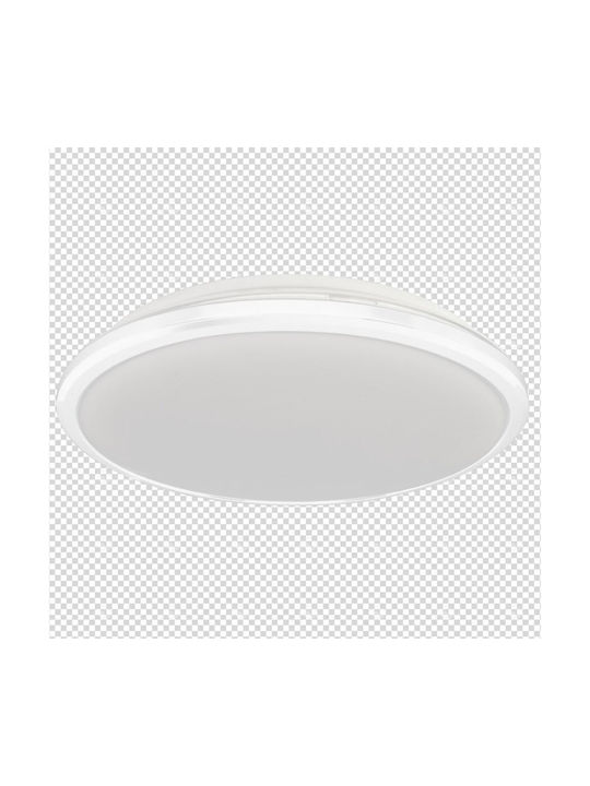 Eko Light Ceiling Mount Light Bathroom White with Integrated LED