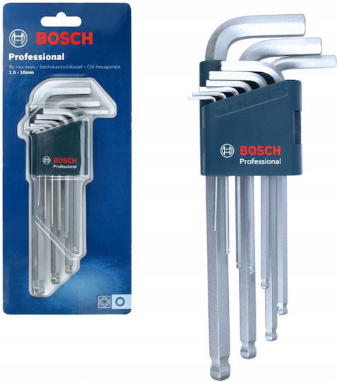Bosch Сет от 9 Allen ключа във форма L