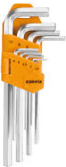 Coofix Сет от 9 Allen ключа във форма L Νο1,5-10mm