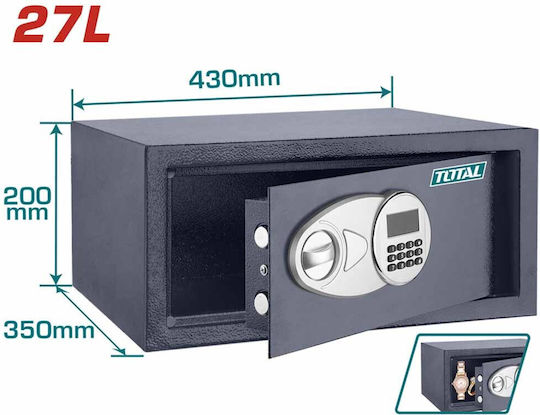 Total Safe with Digital Lock L43xW35xH20cm TESF3501