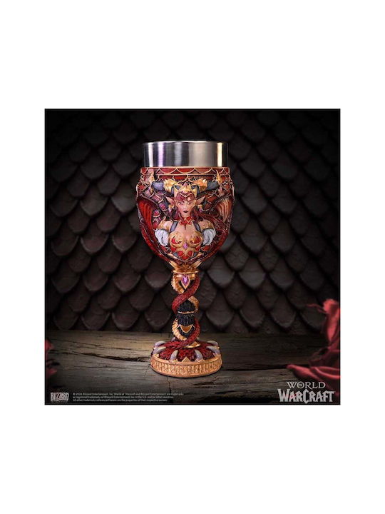 Nemesis Now Glass Cocktail/Drinking made of Stainless Steel in Red Color Goblet