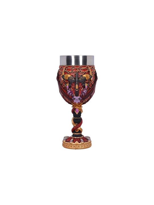 Nemesis Now Glass Cocktail/Drinking made of Stainless Steel in Red Color Goblet