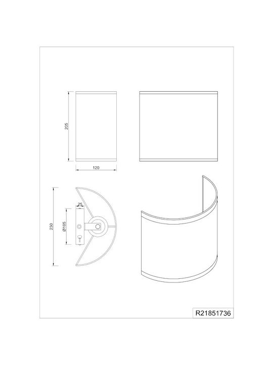 Trio Lighting Φωτιστικό Τοίχου Μαύρο Trio Lighting Φωτιστικό Τοίχου Μαύρο