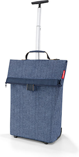 Stoff Einkaufswagen Blau 43Es