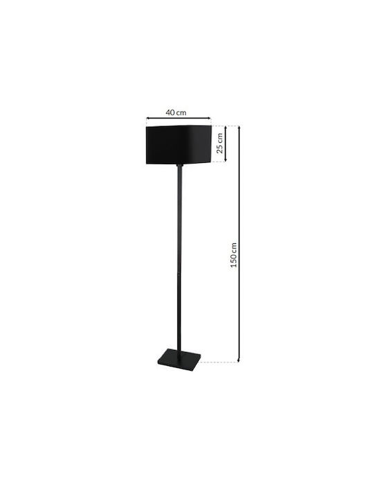 Eko Light Φωτιστικό Δαπέδου Υ150εκ. Μαύρο
