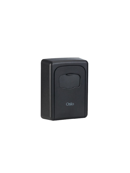 Osio Wall-mounted Combination Key Holder Metallic with Combination Dial 9x4x12cm