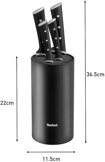 Tefal Ice Force Σετ Μαχαίρια με Βάση από Ανοξείδωτο Ατσάλι 4τμχ