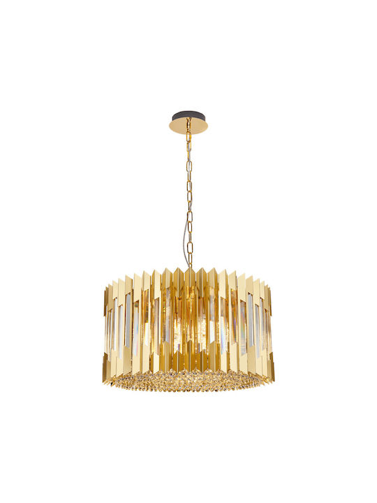 Eko Light Πολυέλαιος με Κρύσταλλα Χρυσός ML0395