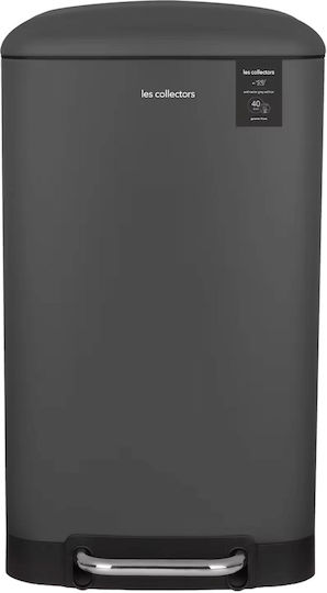 Les Collectors Waste Bin N831 Made of Stainless Steel with Grey Pedal 40lt