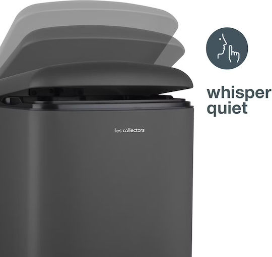 Les Collectors Waste Bin N831 Made of Stainless Steel with Grey Pedal 40lt