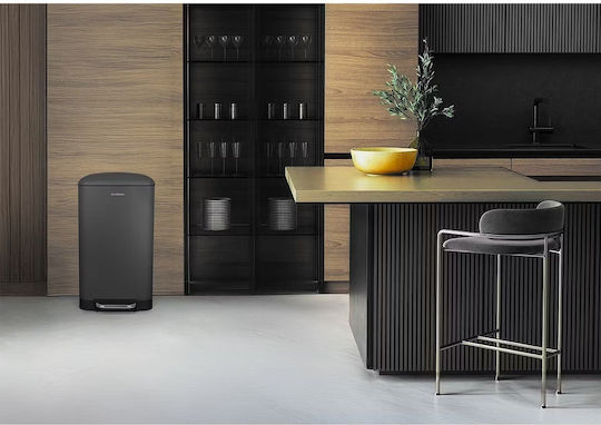 Les Collectors Waste Bin N831 Made of Stainless Steel with Grey Pedal 40lt