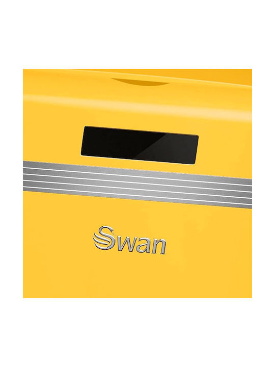 Swan Coș Retro De Gunoi Din Oțel Inoxidabil Cu Senzor Galben 45lt