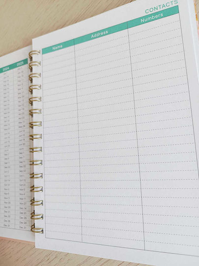 Εβδομαδιαίο Planner Σπιράλ