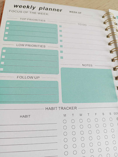 Εβδομαδιαίο Planner Σπιράλ