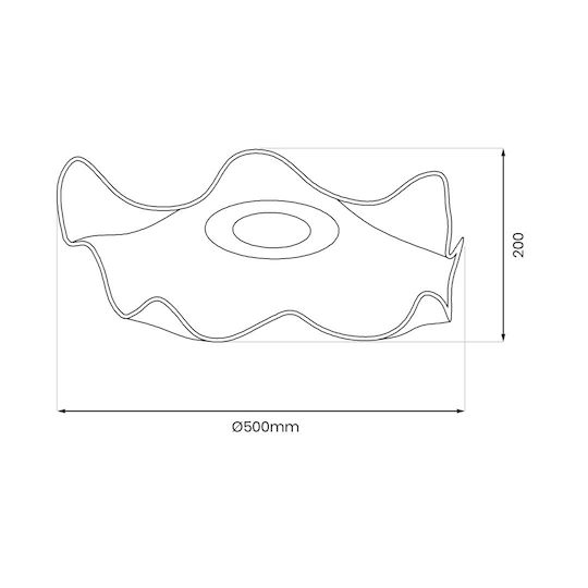 Eko Light LED Kommerzielle lineare Beleuchtung Leuchte Decke 16W 50cm