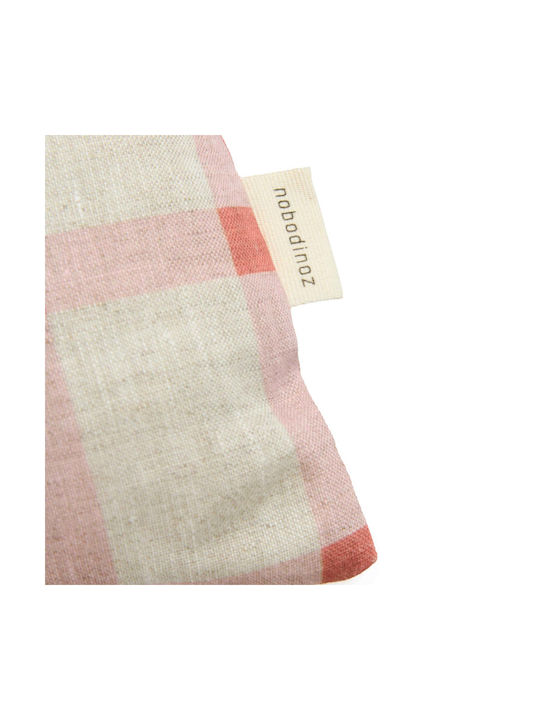 Vibes Rectangular Cushion Pink Windowpane Tulips 44x25 M