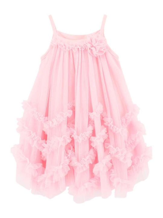 Mädchenkleid Tüll Fairy Rosa