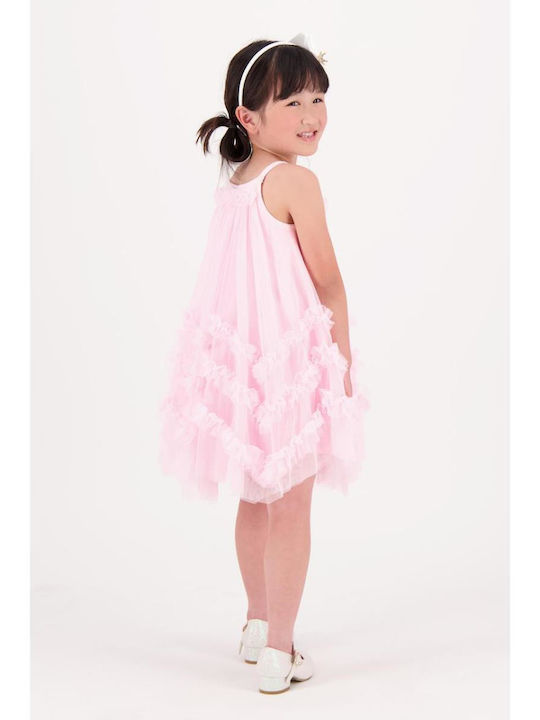 Mädchenkleid Tüll Fairy Rosa