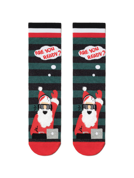Funny Christmas Socks "santa Party" Design Diwari 441