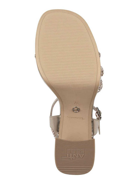 Fabric Sandals Rose Gold