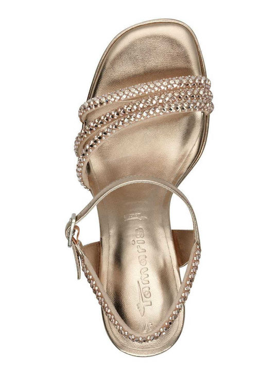 Fabric Sandals Rose Gold