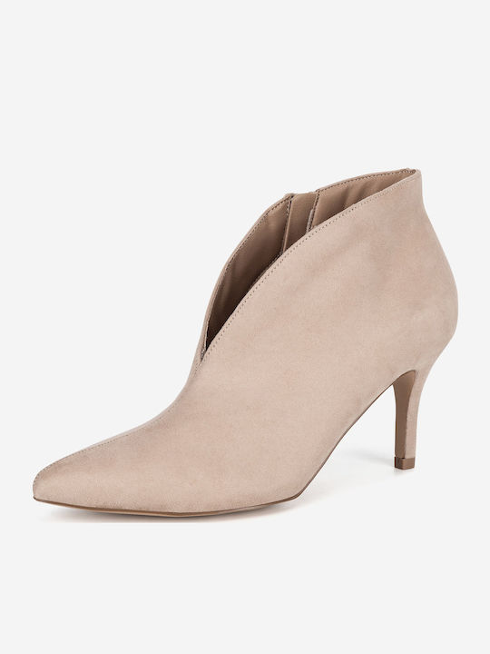 Stiefeletten Damen Beige