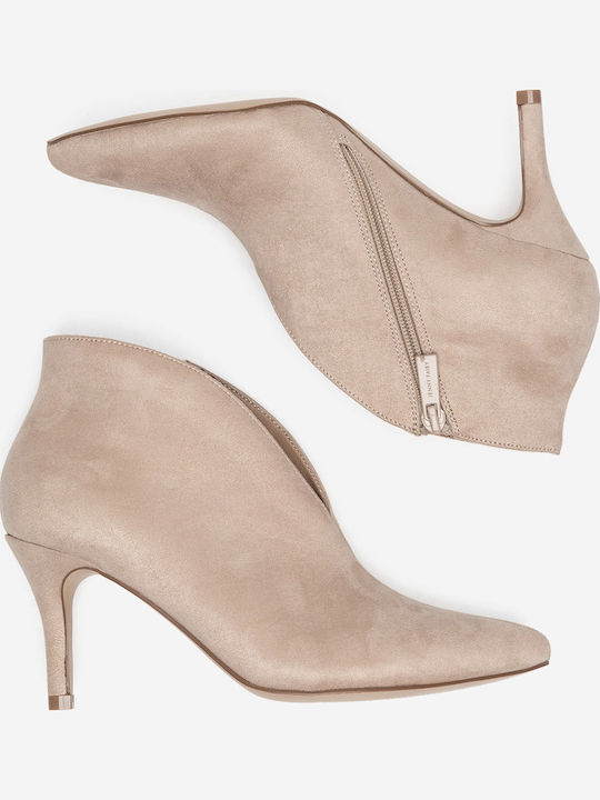 Stiefeletten Damen Beige