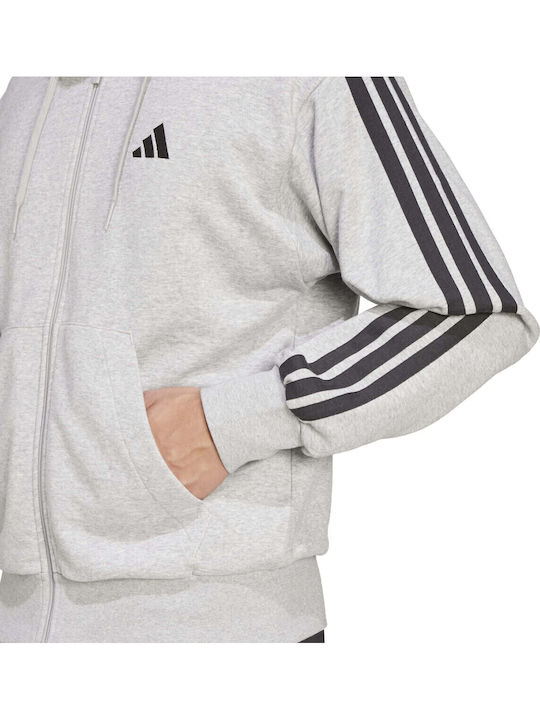 3 Stripes Sweatshirt mit Kapuze Gray