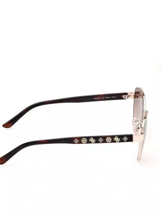 Guess Guess Damen Sonnenbrille mit Schwarzem Metallrahmen und Braunen Verlaufsfarbe Gläsern GU00102 32F