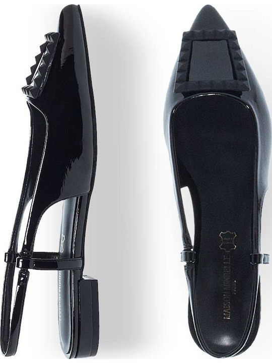 Γυναικείες Μπαλαρίνες Slingback σε Μαύρο Χρώμα