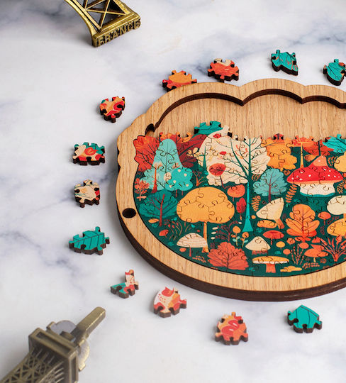 Holzdekorativer Puzzle-Rahmen Erwachsene Teenager Hoher Schwierigkeitsgrad Waldmodell