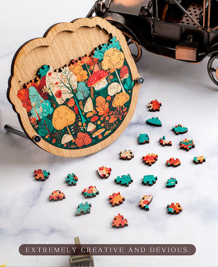 Holzdekorativer Puzzle-Rahmen Erwachsene Teenager Hoher Schwierigkeitsgrad Waldmodell