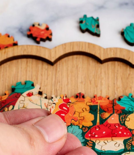 Holzdekorativer Puzzle-Rahmen Erwachsene Teenager Hoher Schwierigkeitsgrad Waldmodell
