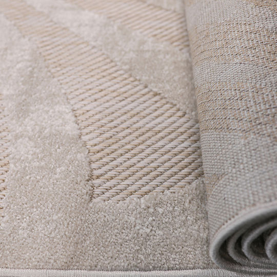 Beauty Home Sahara Art 9969 Modern Wicker Bedroom Rugs Set Beige 9969-ΣΕΤ 3pcs
