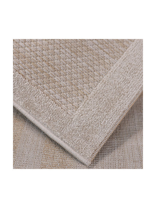 Beauty Home Sahara Art 9971 Modern Wicker Bedroom Rugs Set Beige 9971-ΣΕΤ 3pcs