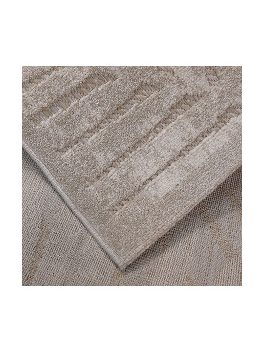 Beauty Home Sahara Art 9972 Modern Wicker Bedroom Rugs Set Beige 9972-ΣΕΤ 3pcs